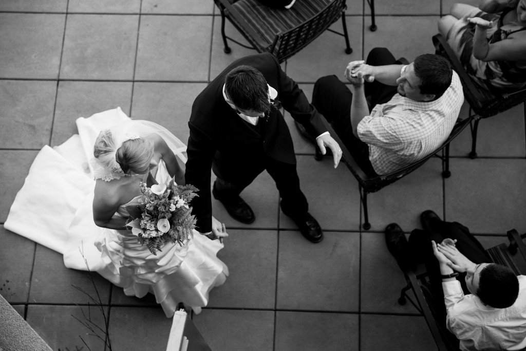 Stellavate Photography | Victoria BC wedding Photographer | Bride and groom walking away at the end of wedding ceremony