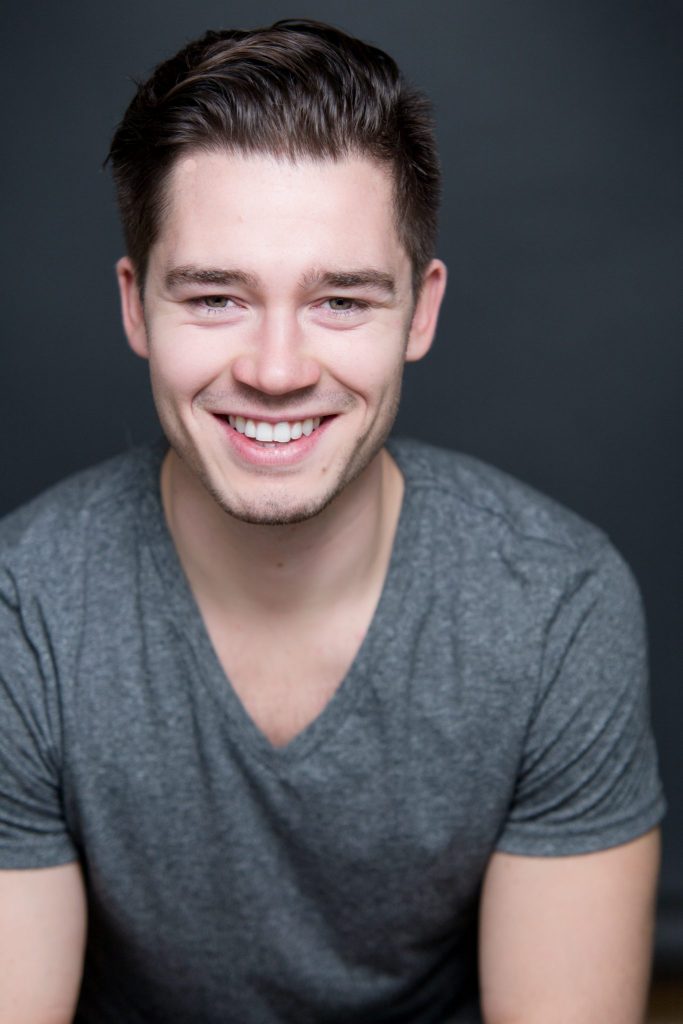 Victoria BC Headshot Photographer | Actor on grey background in studio