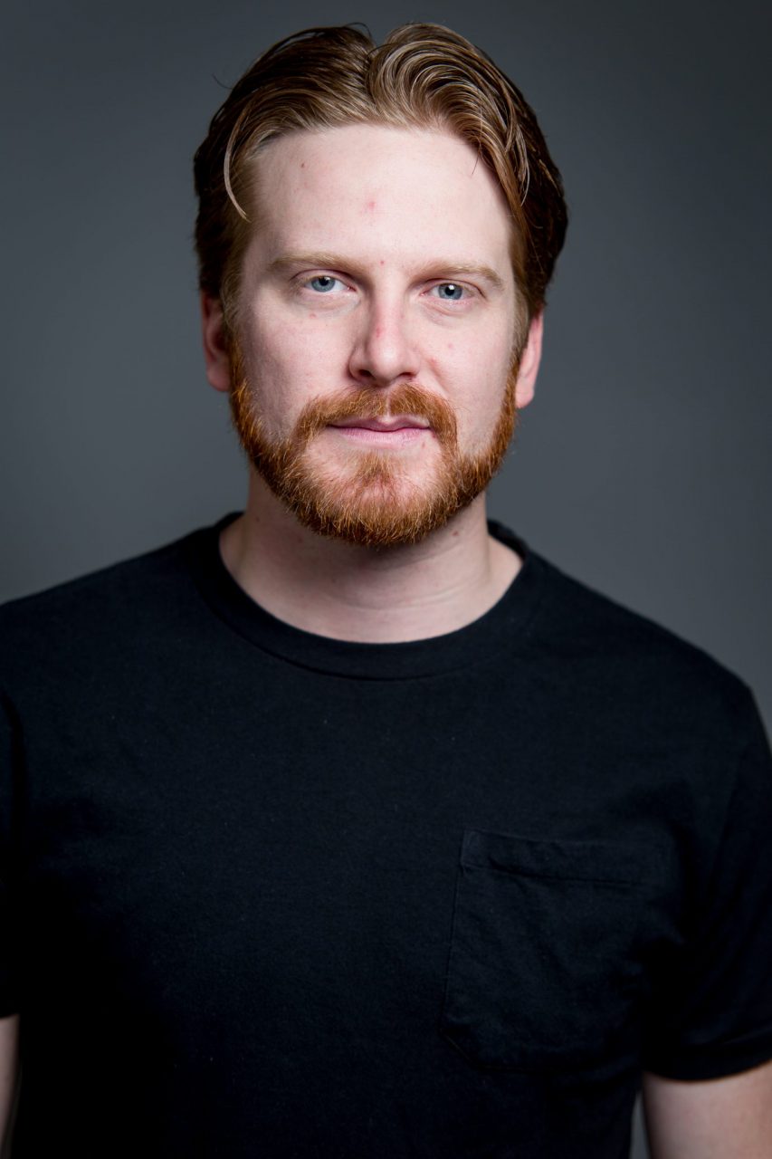 Victoria BC Headshot Photographer | Actor on grey background in studio