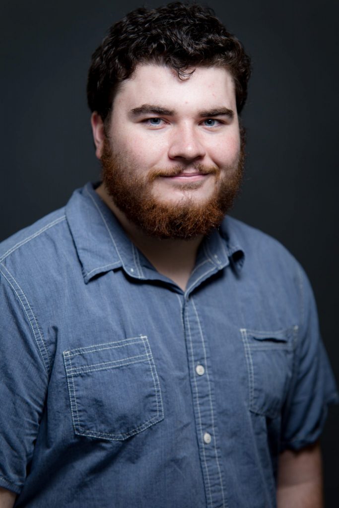 Victoria BC Headshot Photographer | Actor on grey background in studio