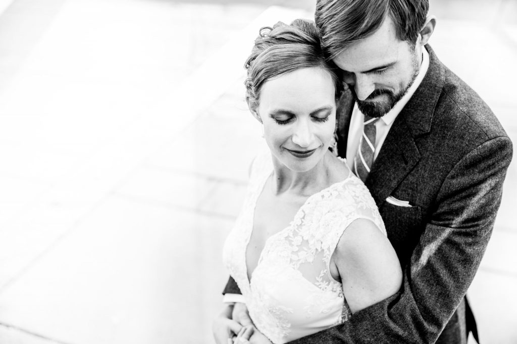 Stellavate Photography | Victoria BC wedding Photographer | Bride and groom embrace in a hug