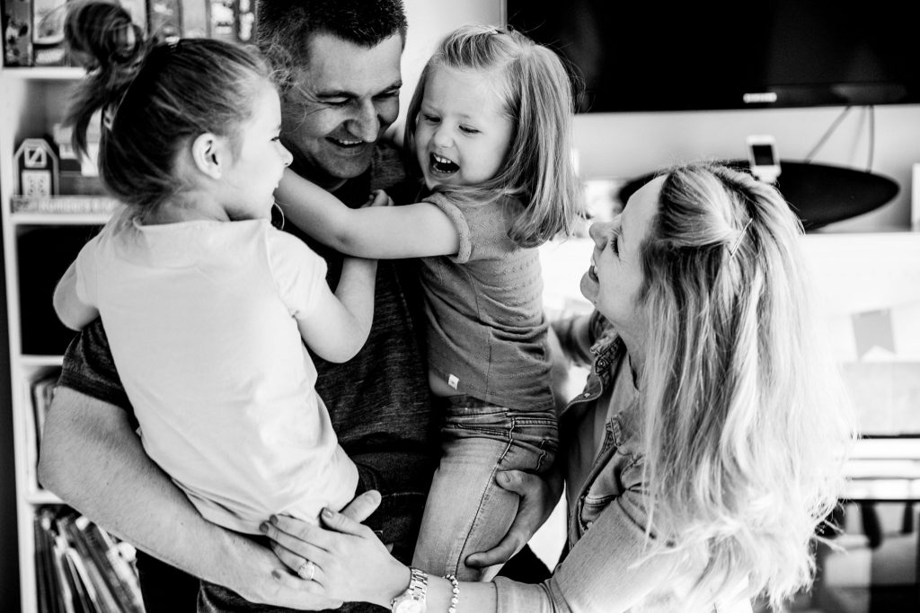 Victoria BC Family Photographer | family at home playing